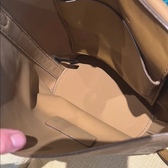 Loeffler Randall Elegant Brown Suede Shoulder Bag - Picture 2 of 6